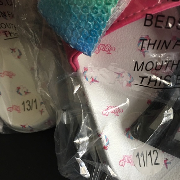 JoJo Siwa Glitter Bow Pink-Multicolor Slide Sandals Girls Kids - Picture 12 of 12